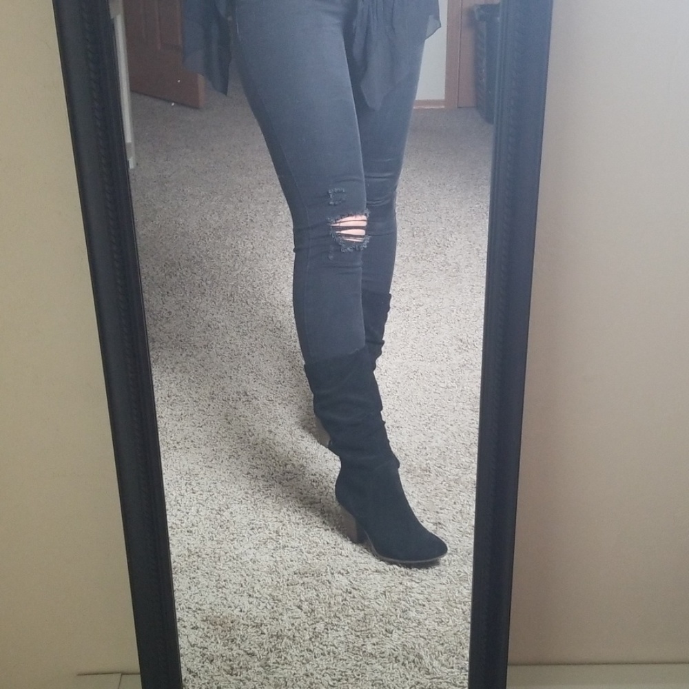 Slouch Heeled Boots